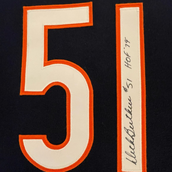 Champion Throwback Vintage Collection Bears : Dick Butkus Signed. - Picture 5 of 10